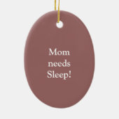 Shhh... Mam's Slapende ornament Heart (Achterkant)