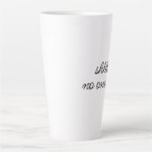 "Shhh, niemand geeft om" Sarcastic Mean Meme Quote Latte Mok (Voorkant)