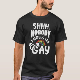 Shhh Niemand Weet Ik Ben Gay LGBT Pride 1 T-shirt