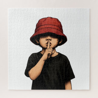 Shhh Silence Please Children's puzzle game. Legpuzzel