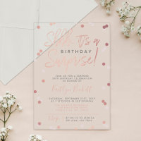 Shhh.. Surprise Birthday Roos Gold Foil Confetti