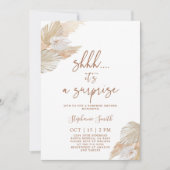 Shhh Surprise Pampas Grass Shower Kaart (Voorkant)