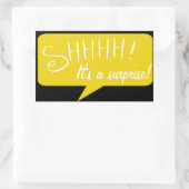 Shhh Surprise Party - Sticker - Noir et Or (Sac)