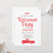 Shhh Surprise Retraite Party Invitation (Devant/Arrière en situation)