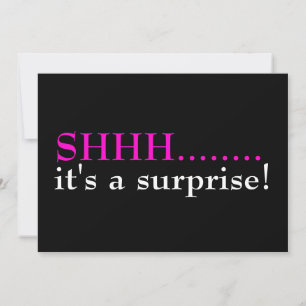 Shhh Surprise Seventieth Anniversaire Invitation