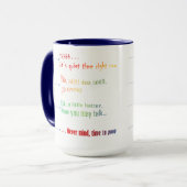 Shhh tasse de café (Devant gauche)