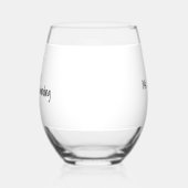 “Shhh…Teacher Unwinding” Personalized Teacher Wijnglas Zonder Voet (Links)