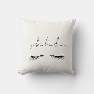 Shhh... wimpers schattige minimalist kussen