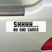 Shhhh... Geen zorgen Bumpersticker (Op auto)