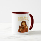 Shhhh, I’m in Another World Mug | Add Name (Devant droit)