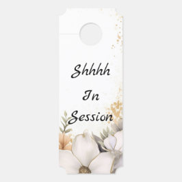 Shhhh in sessie therapeut Kantoor deurteken hanger