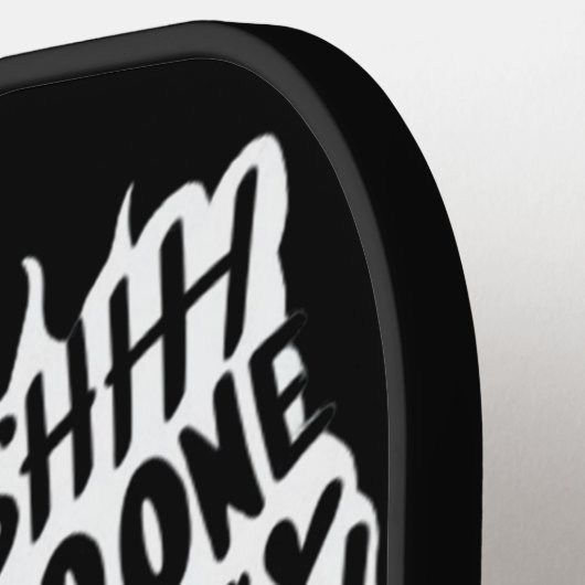 SHHHH... Niemand geeft om het spook Pickleball Paddle (Links Detail)