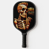 SHHHH... Niemand geeft om stil skelet Pickleball Paddle (Achterkant)