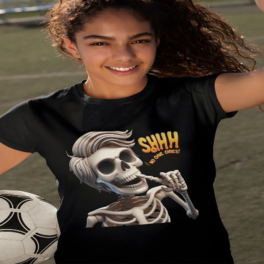SHHHH... Niemand geeft om uniek en eigenzinnig T-shirt