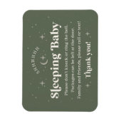 Shhhh Slapende Baby Magneet (Verticaal)