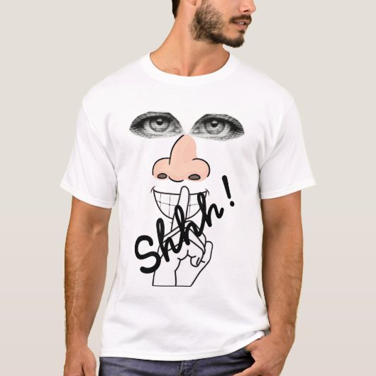 shhhh t-shirt (Voorkant)
