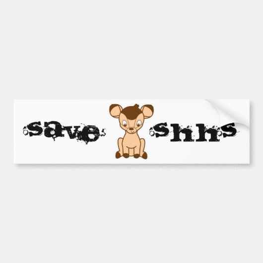 SHHS-bumpersticker opslaan Bumpersticker (Voorkant)