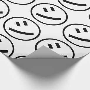 ㋛ Shi Kana Katakana Smiling Emoji/Emoticon Cadeaupapier
