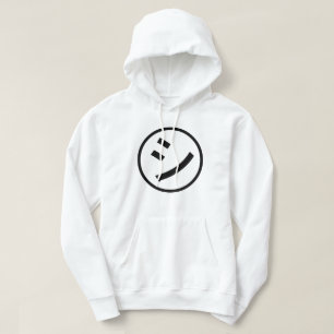 ㋛ Shi Kana Katakana Smiling Emoji/Emoticon Hoodie