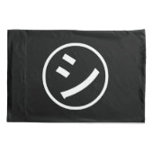 ㋛ Shi Kana Katakana Smiling Emoji/Emoticon Kussensloop (Achterkant)