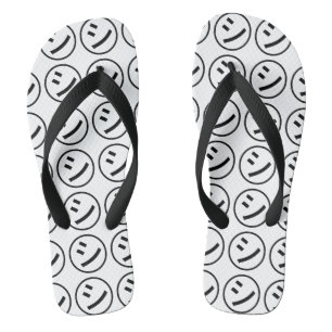 ㋛ Shi Kana Katakana Smiling Emoji/Emoticon Teenslippers