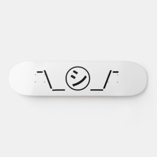 Shi Kana Shrug Emoticon - piobe\_ ㋛_/ Japanse Kaom Skateboard