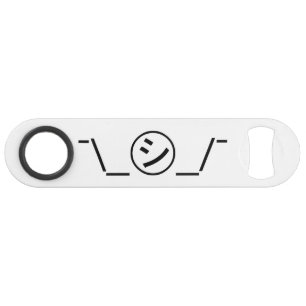 Shi Kana Shrug Emoticon - piobe\_ ㋛_/ Japanse Kaom Speed Flessenopener