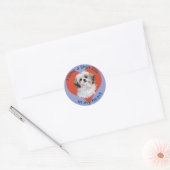 Shi Tzu in mijn hart Ronde Sticker (Envelop)