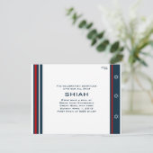 Shiah Reception Kaart (Staand voorkant)