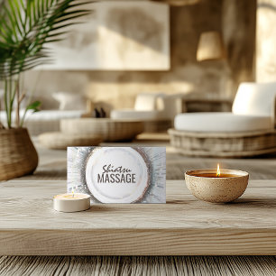 Shiatsu Massage Japanse stijl Shimmering Circle Visitekaartje