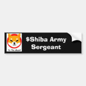SHIBA ARMY: Sergeant Bumpersticker (Voorkant)