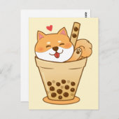 Shiba Boba Briefkaart (Voorkant / Achterkant)