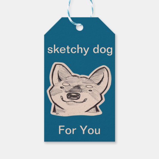 Shiba cadeaulabel (Voorkant)