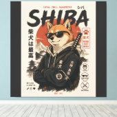 SHIBA DE BESCHERMER CANVAS AFDRUK (Insitu (Houten vloer))