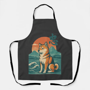 Shiba Dromen bij Schemering Schort