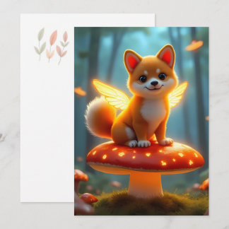 Shiba feeënavontuur feestdagenkaart