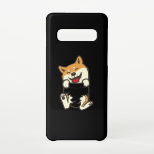 Shiba in A Pocket   Ontwerp van een stuthond Samsung Galaxy S10 Hoesje
