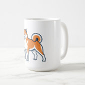 Shiba Inu ー Standing Koffiemok (Voorkant rechts)