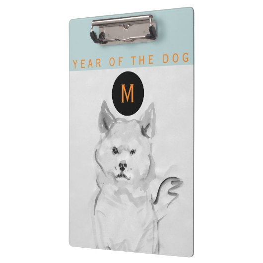 Shiba Inu 4 Chinese Dog Year Monogram C Klembord (Links)