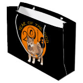 Shiba inu Année du chien 2018 Grand sac cadeau (Dos Angle)