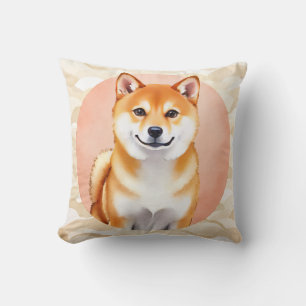 Shiba Inu Aquarel Japanse Golf Art Kussen