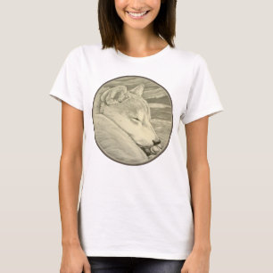Shiba Inu Art Shirt Lady's Shirt Dog Art Shirten