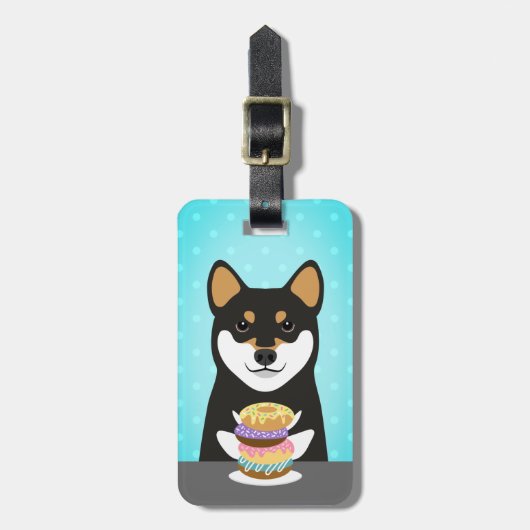 Shiba Inu Bagagelabels (Voorkant verticaal)