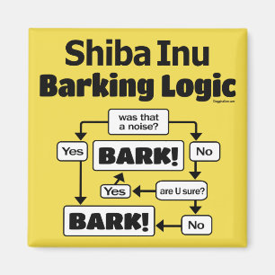 Shiba Inu Barking Logic Magneet