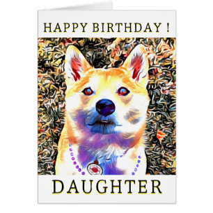 Shiba Inu Birthday Kaart 3
