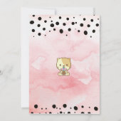 Shiba Inu Boire Boba Thé Anniversaire Invitation (Dos)