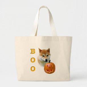 Shiba Inu Boo Grote Tote Bag
