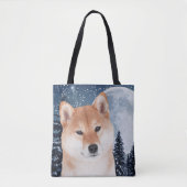 Shiba Inu Canvas tas (Voorkant)