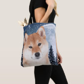 Shiba Inu Canvas tas (Dichtbij)