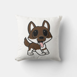 shiba inu cartoon red sesame kussen